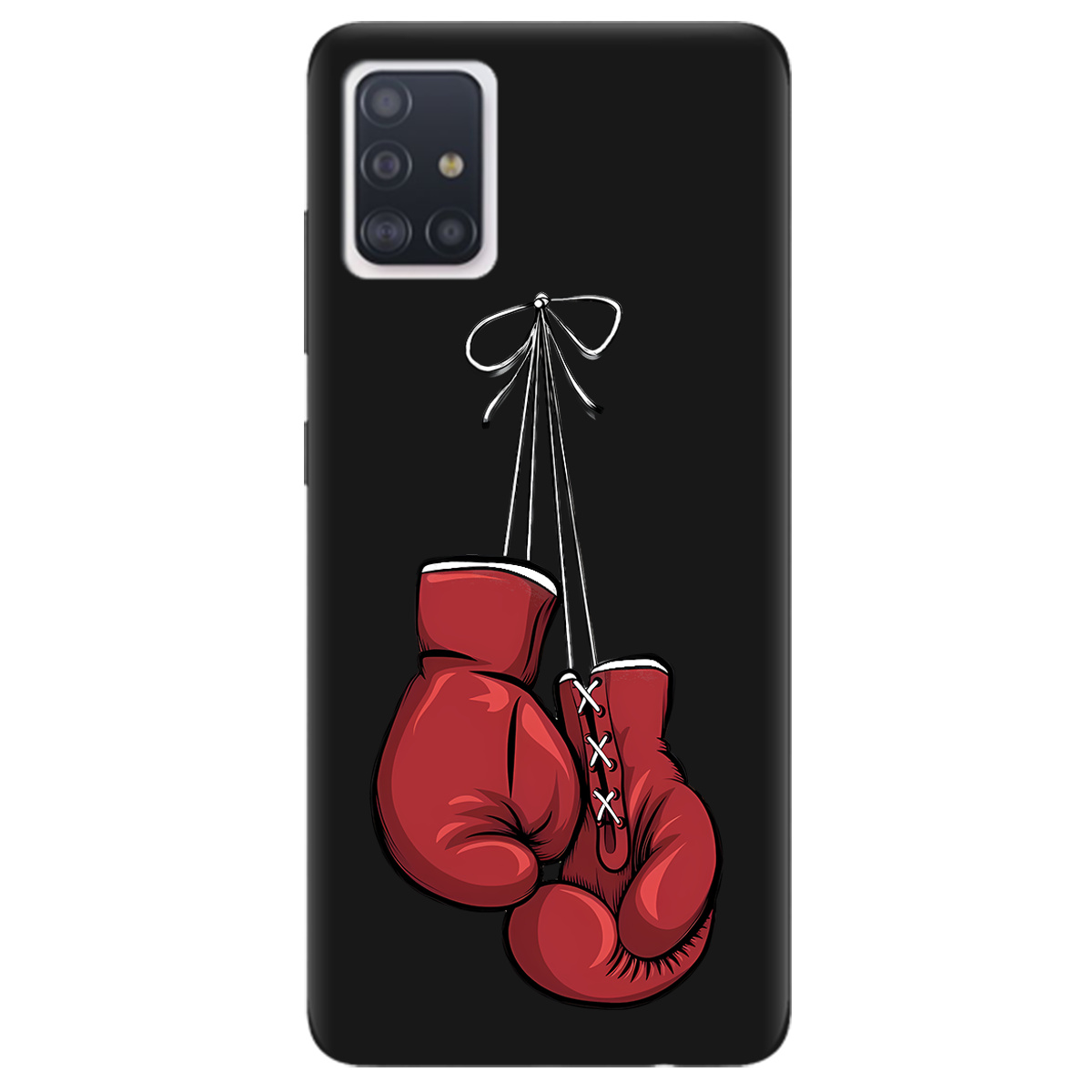 Чехол для Samsung Galaxy A51 черный матовый soft touch Тиша рингу - фото 1 Чехол для Samsung Galaxy A51 черный матовый soft touch Тиша рингу - фото 1 - Чехлы для телефонов