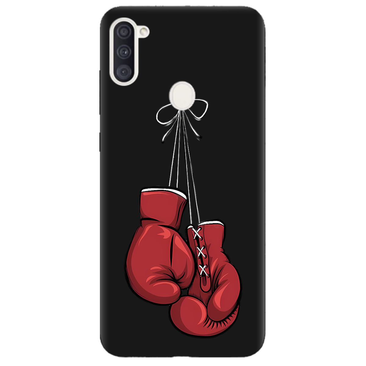 Чохол для Samsung Galaxy A11 чорний матовий soft touch Тиша рингу - фото 1 - Чохли для телефонів