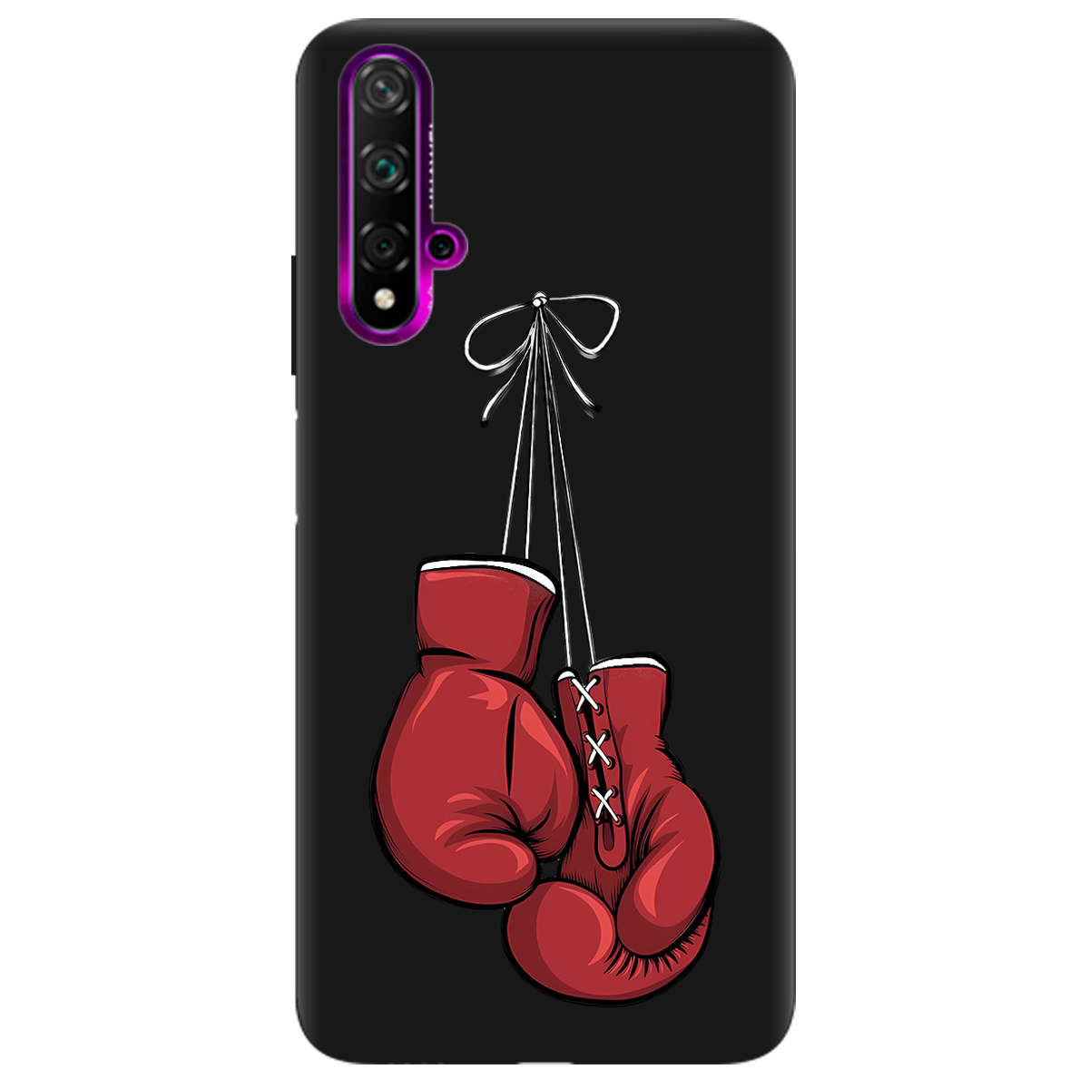 Чохол для Huawei Nova 5T чорний матовий soft touch Тиша рингу - фото 1 - Чохли для телефонів