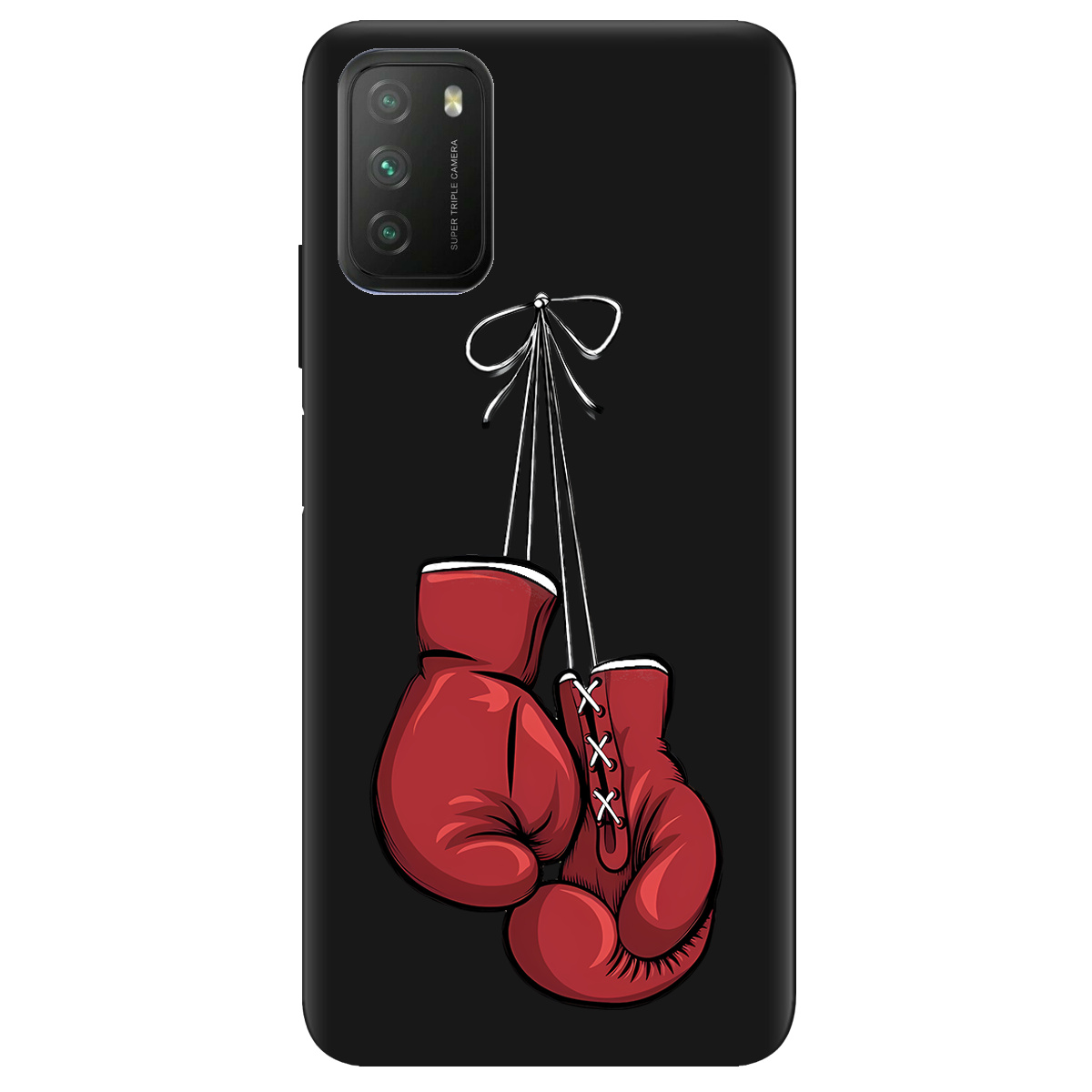 Чехол для Xiaomi Poco M3 черный матовый soft touch Тиша рингу - фото 1 Чехол для Xiaomi Poco M3 черный матовый soft touch Тиша рингу - фото 1 - Чехлы для телефонов