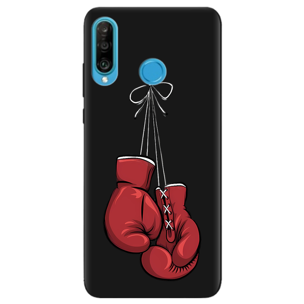 Чохол для Huawei P30 Lite чорний матовий soft touch Тиша рингу - фото 1 - Чохли для телефонів