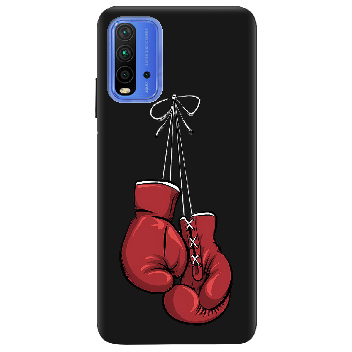 Чохол для Xiaomi Redmi 9T чорний матовий soft touch Тиша рингу - фото 1 - Чохли для телефонів