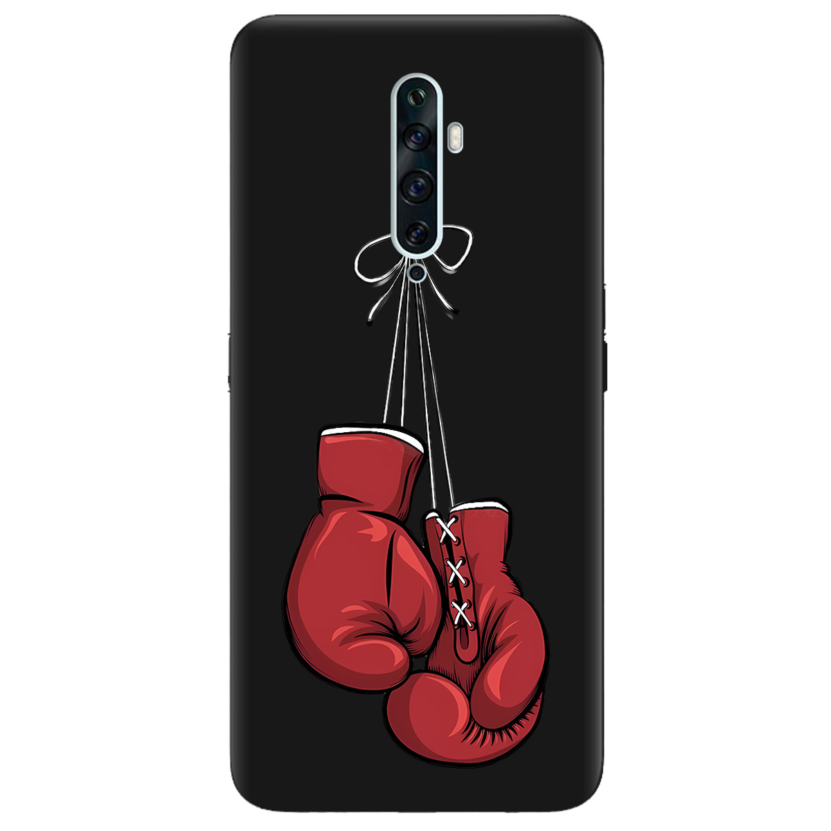 Чохол для Oppo Reno 2 чорний матовий soft touch Тиша рингу - фото 1 - Чохли для телефонів