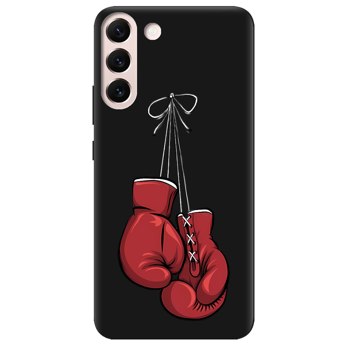 Чехол для Samsung Galaxy S22 Plus черный матовый soft touch Тиша рингу - фото 1 - Чехлы для телефонов