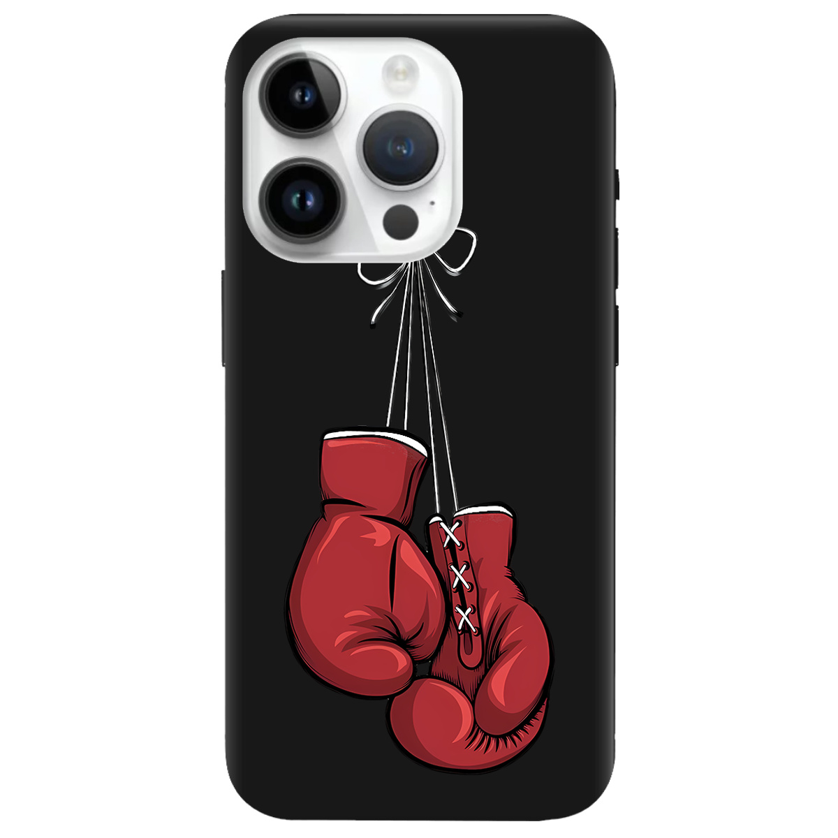 Чехол для Apple iPhone 14 Pro Max черный матовый soft touch Тиша рингу - фото 1 - Чехлы для телефонов