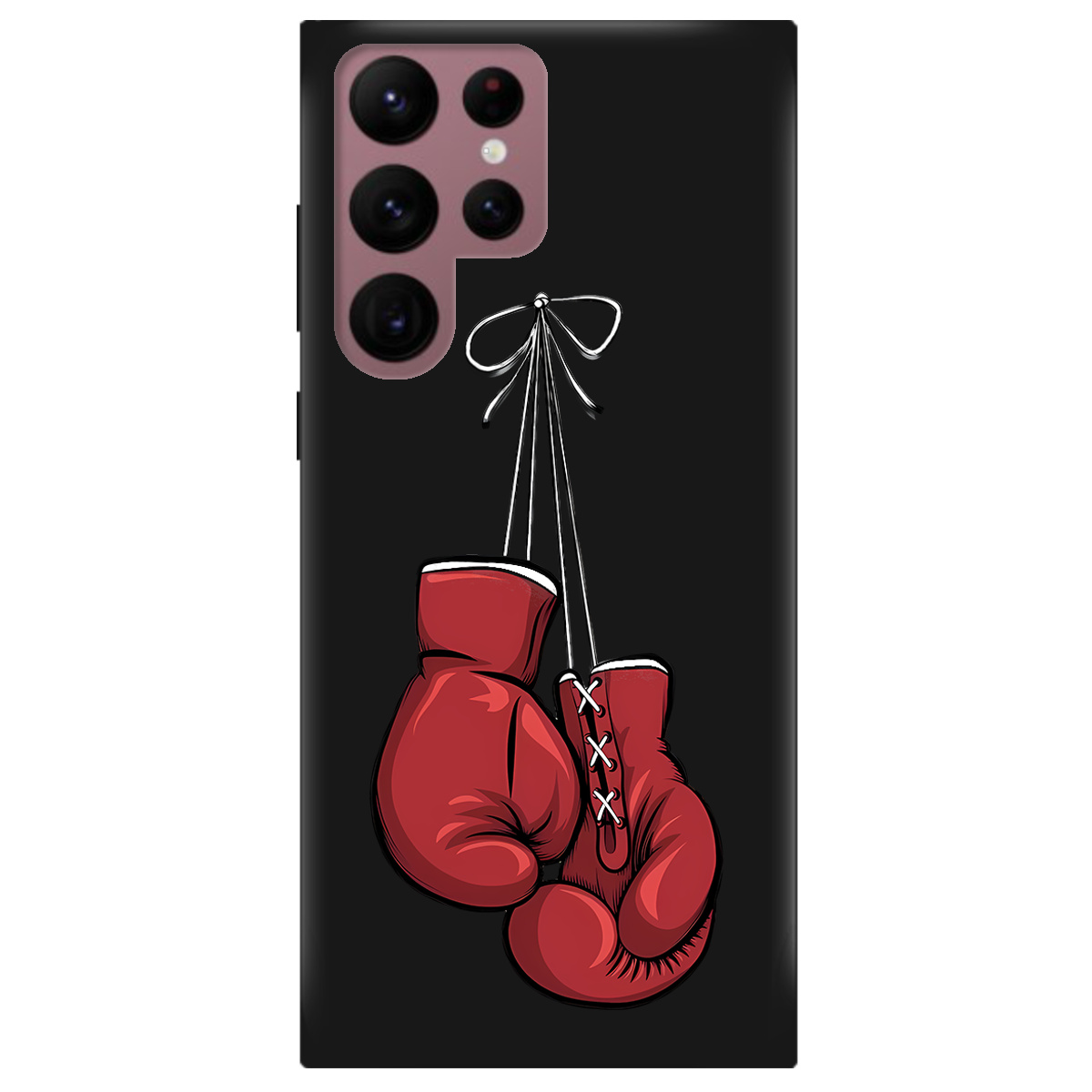 Чехол для Samsung Galaxy S22 Ultra черный матовый soft touch Тиша рингу - фото 1 - Чехлы для телефонов