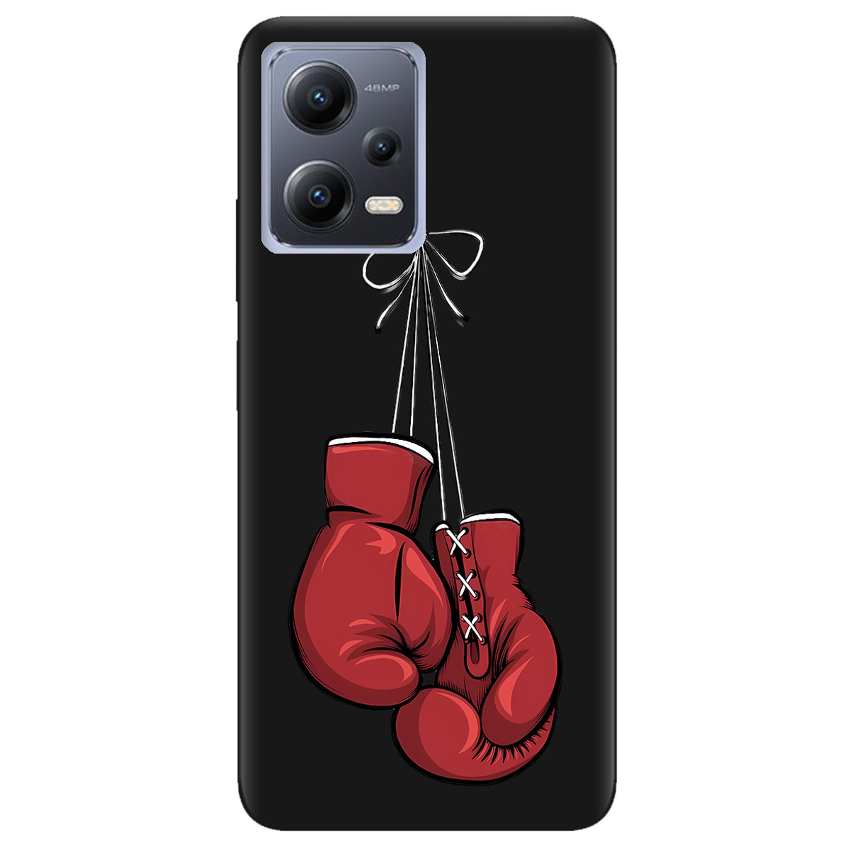 Чохол для Xiaomi Redmi Note 12 5G чорний матовий soft touch Тиша рингу - фото 1 - Чохли для телефонів