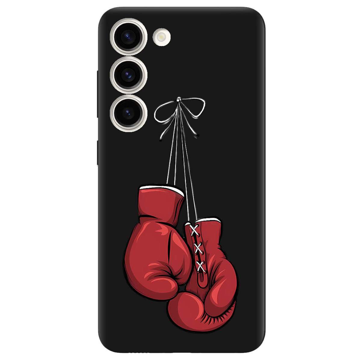 Чехол для Samsung Galaxy S23 Plus черный матовый soft touch Тиша рингу - фото 1 - Чехлы для телефонов