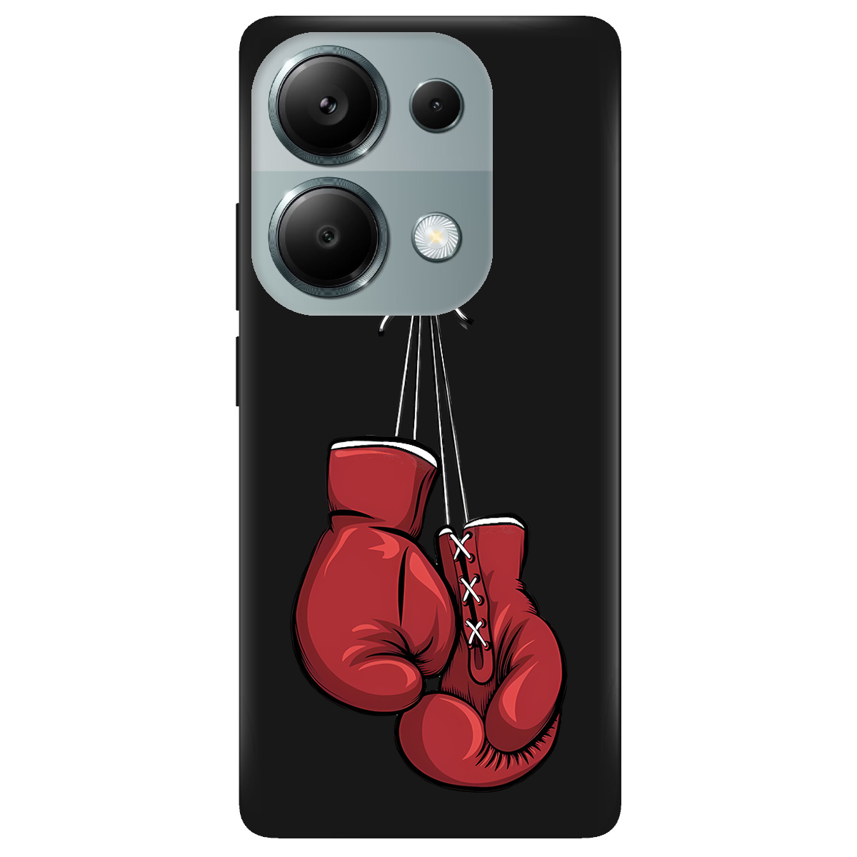 Чохол для Xiaomi Redmi Note 13 Pro 4G чорний матовий soft touch Тиша рингу - фото 1 - Чохли для телефонів