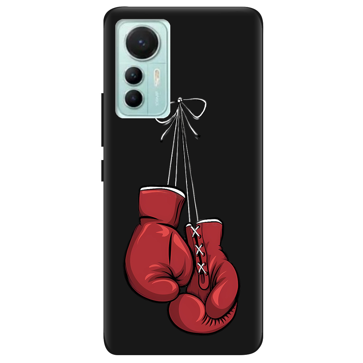 Чохол для Xiaomi 12 Lite чорний матовий soft touch Тиша рингу - фото 1 - Чохли для телефонів