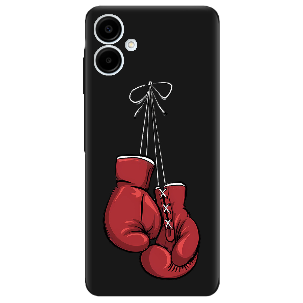 Чехол для Samsung Galaxy A06 черный матовый soft touch Тиша рингу - фото 1 - Чехлы для телефонов