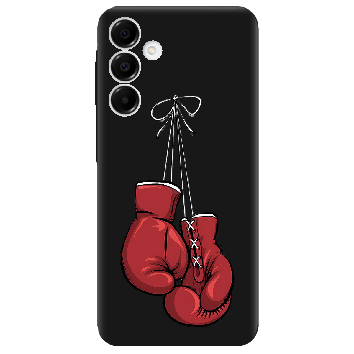 Чехол для Samsung Galaxy A16 черный матовый soft touch Тиша рингу - фото 1 - Чехлы для телефонов