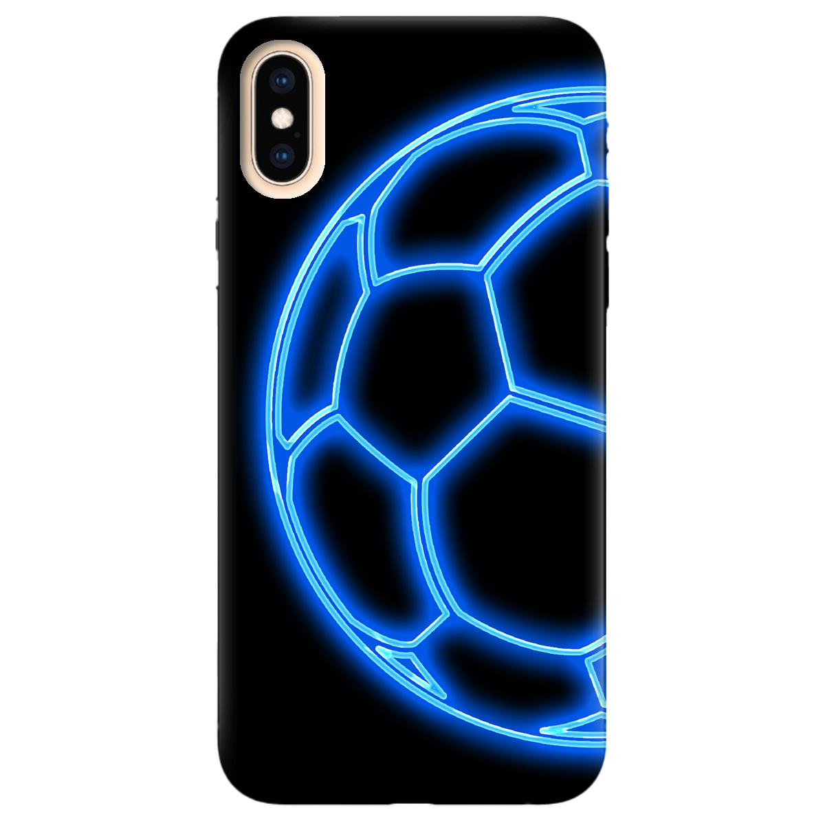 Чохол для Apple iPhone X Неоновий мʼяч - фото 1 - Чохли для телефонів