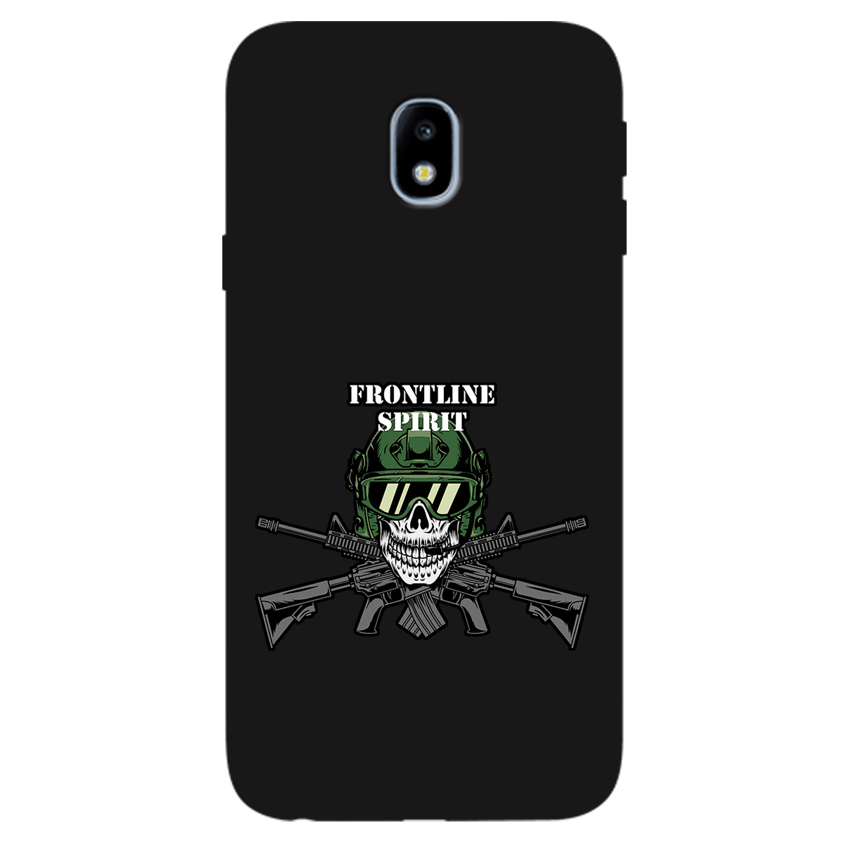 Чехол для Samsung Galaxy J3 2017 черный матовый soft touch Дух фронту - фото 1 Чехол для Samsung Galaxy J3 2017 черный матовый soft touch Дух фронту - фото 1 - Чехлы для телефонов