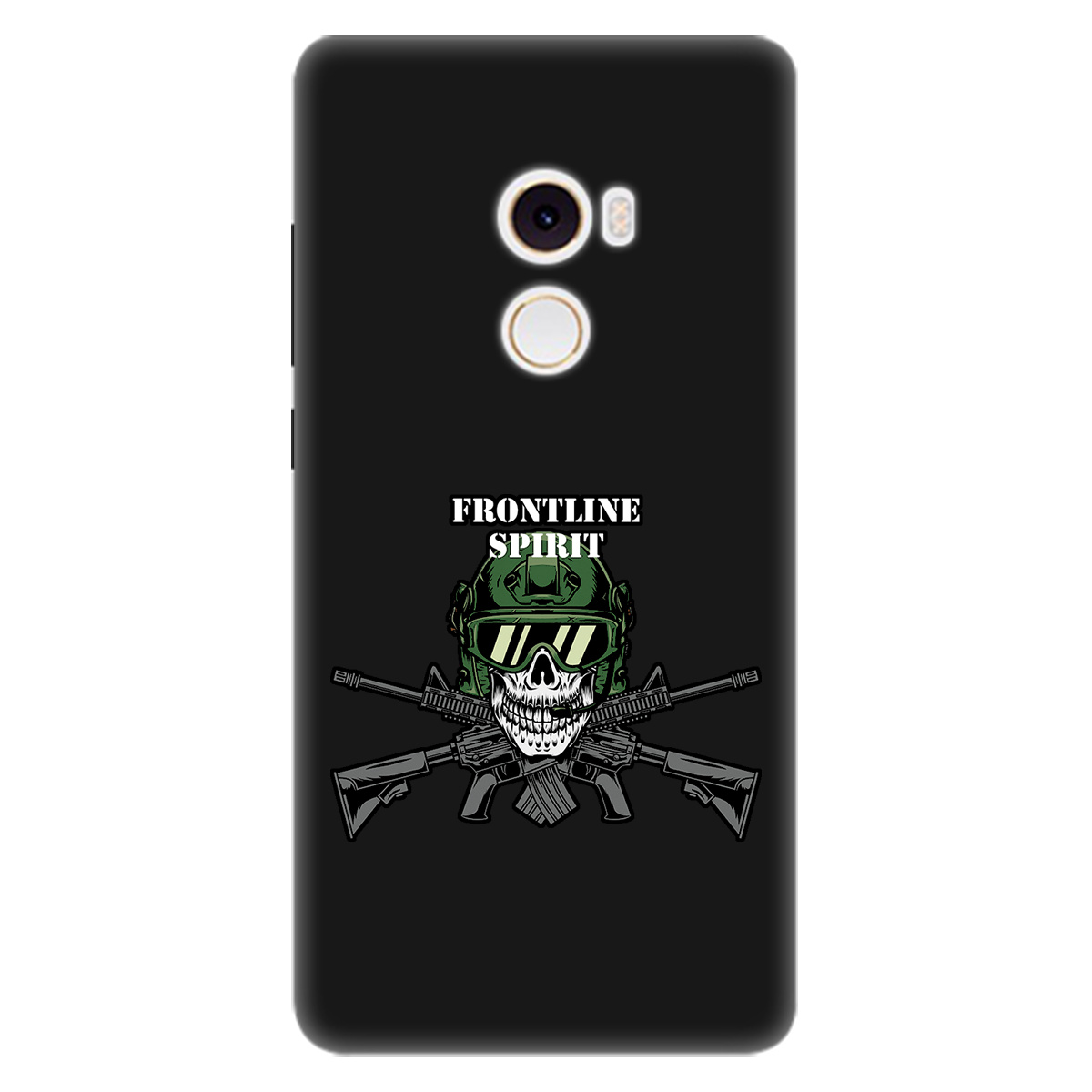 Чехол для Xiaomi Mi Mix 2 черный матовый soft touch Дух фронту - фото 1 Чехол для Xiaomi Mi Mix 2 черный матовый soft touch Дух фронту - фото 1 - Чехлы для телефонов