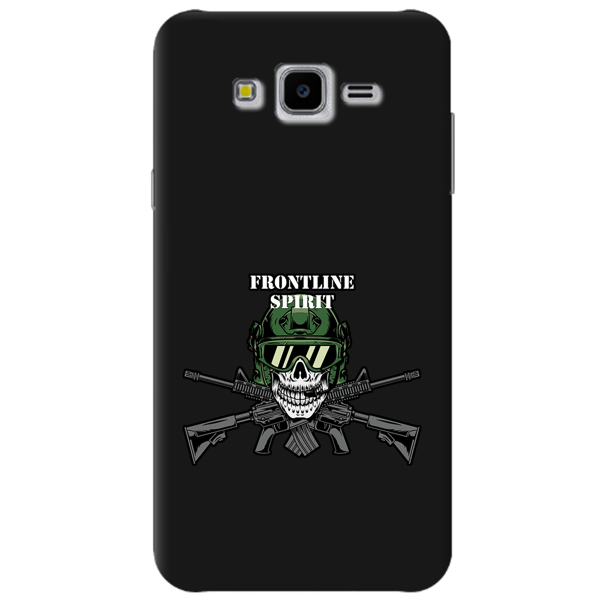 Чехол для Samsung Galaxy J7 Neo J701F / DS черный матовый soft touch Дух фронту - фото 1 - Чехлы для телефонов