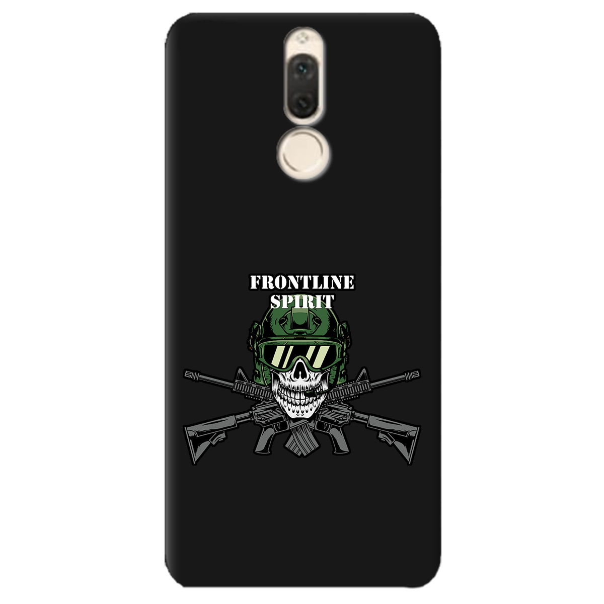 Чохол для Huawei Mate 10 Lite чорний матовий soft touch Дух фронту - фото 1 - Чохли для телефонів