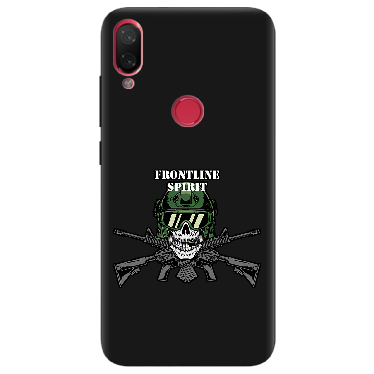 Чохол для Xiaomi Mi Play чорний матовий soft touch Дух фронту - фото 1 - Чохли для телефонів