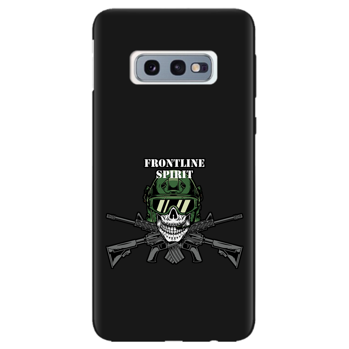 Чохол для Samsung Galaxy S10e чорний матовий soft touch Дух фронту - фото 1 - Чохли для телефонів