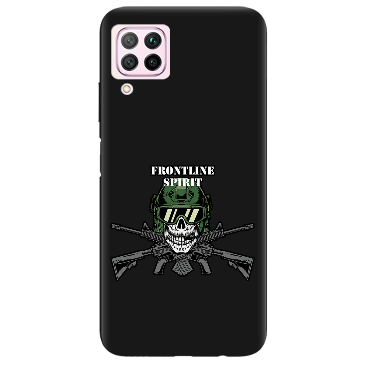 Чохол для Huawei P40 Lite чорний матовий soft touch Дух фронту - фото 1 Чохол для Huawei P40 Lite чорний матовий soft touch Дух фронту - фото 1 - Чохли для телефонів