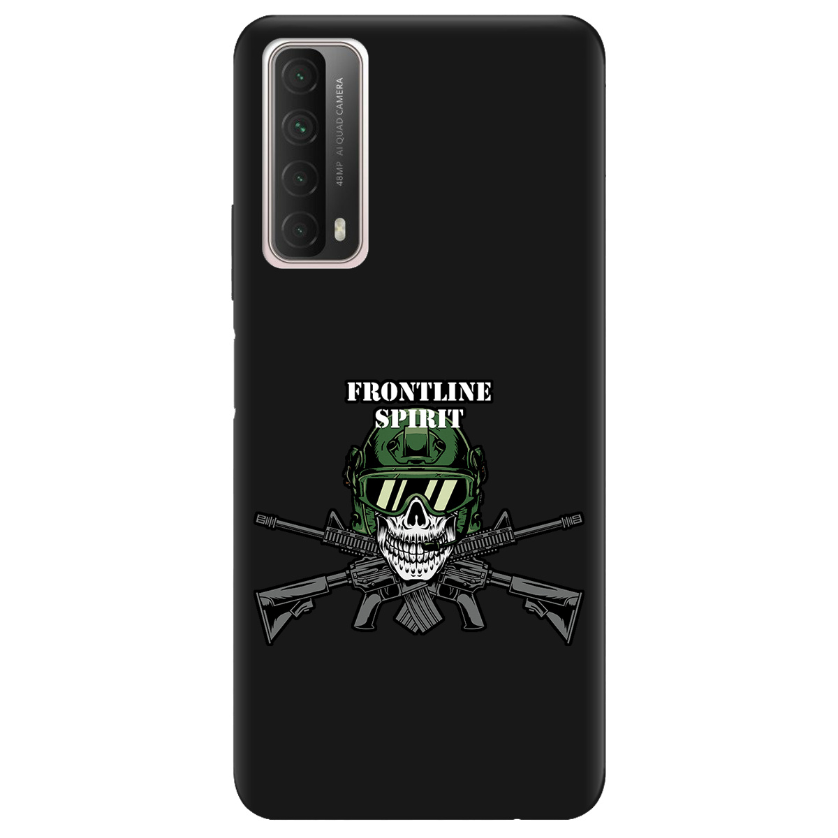 Чохол для Huawei P Smart 2021 чорний матовий soft touch Дух фронту - фото 1 - Чохли для телефонів