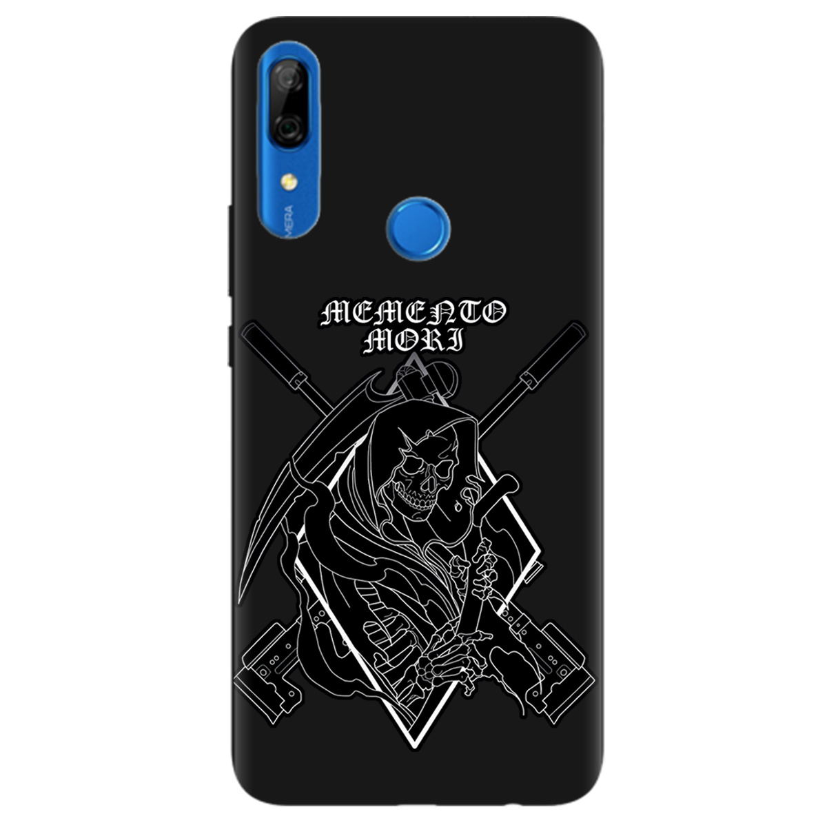 Чехол для Huawei P Smart Z черный матовый soft touch Пам'ятай про смерть - фото 1 Чехол для Huawei P Smart Z черный матовый soft touch Пам'ятай про смерть - фото 1 - Чехлы для телефонов