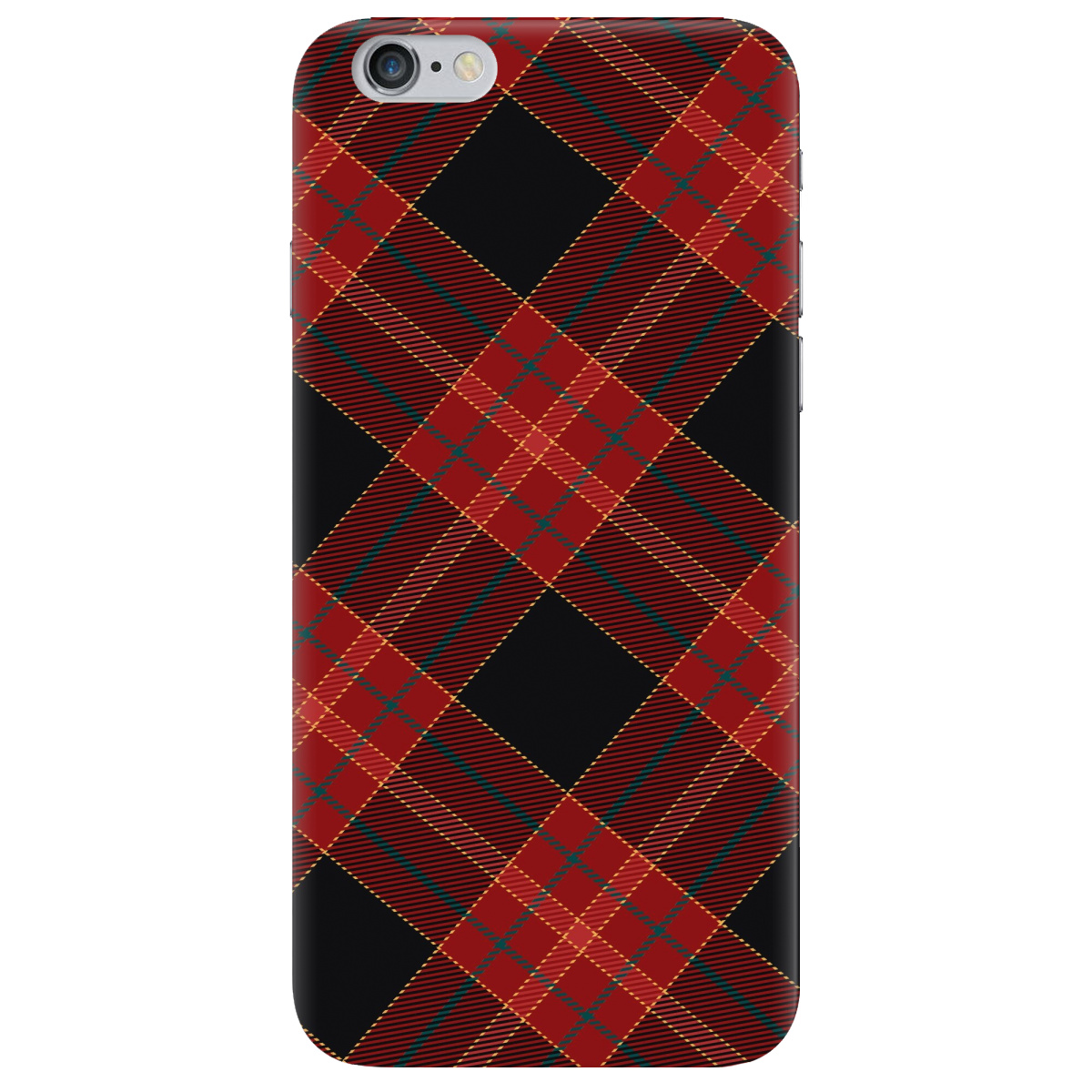 Чохол для Apple iPhone 6/6S Червоний тартан - фото 1 - Чохли для телефонів