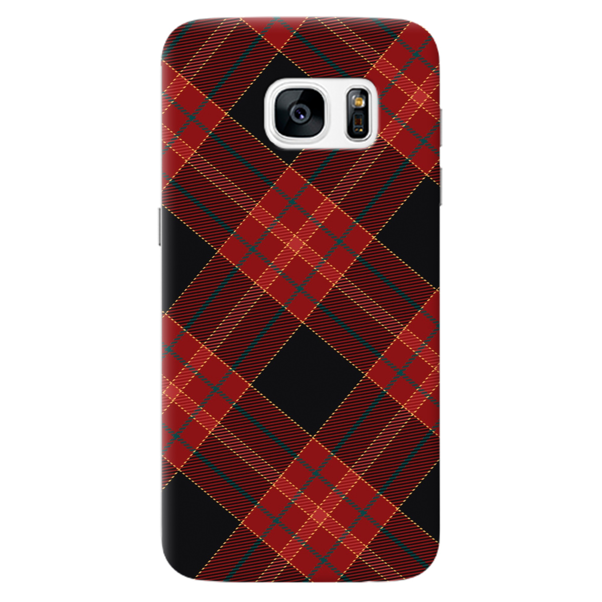 Чехол для Samsung Galaxy S7 Червоний тартан - фото 1 - Чехлы для телефонов