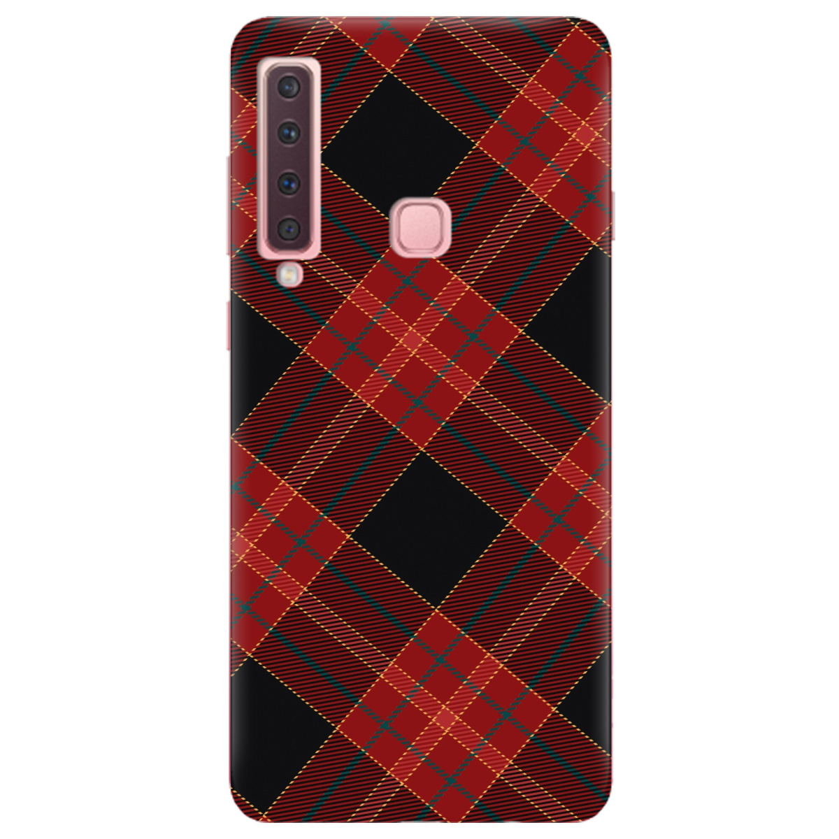 Чехол для Samsung Galaxy A9 2018 Червоний тартан - фото 1 - Чехлы для телефонов