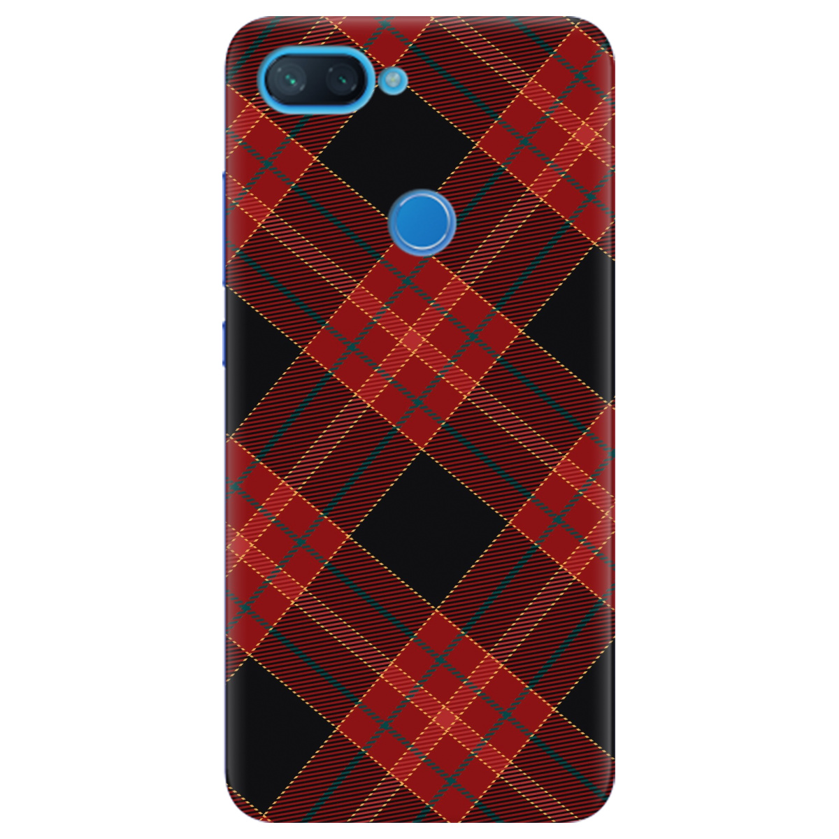 Чехол для Xiaomi Mi 8 Lite Червоний тартан - фото 1 - Чехлы для телефонов