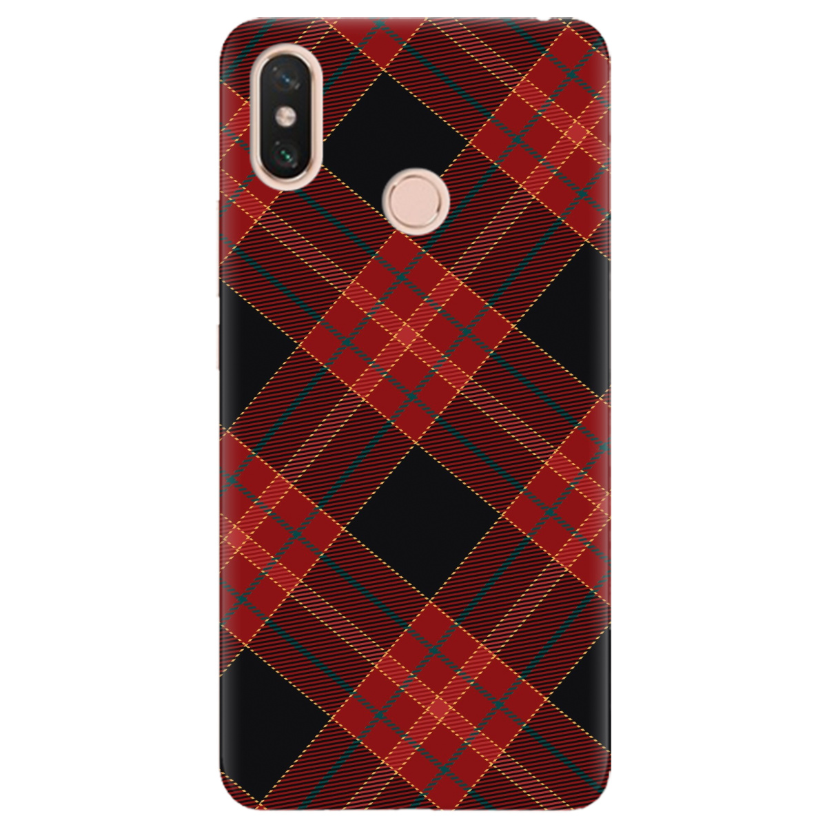 Чехол для Xiaomi Mi Max 3 Червоний тартан - фото 1 - Чехлы для телефонов