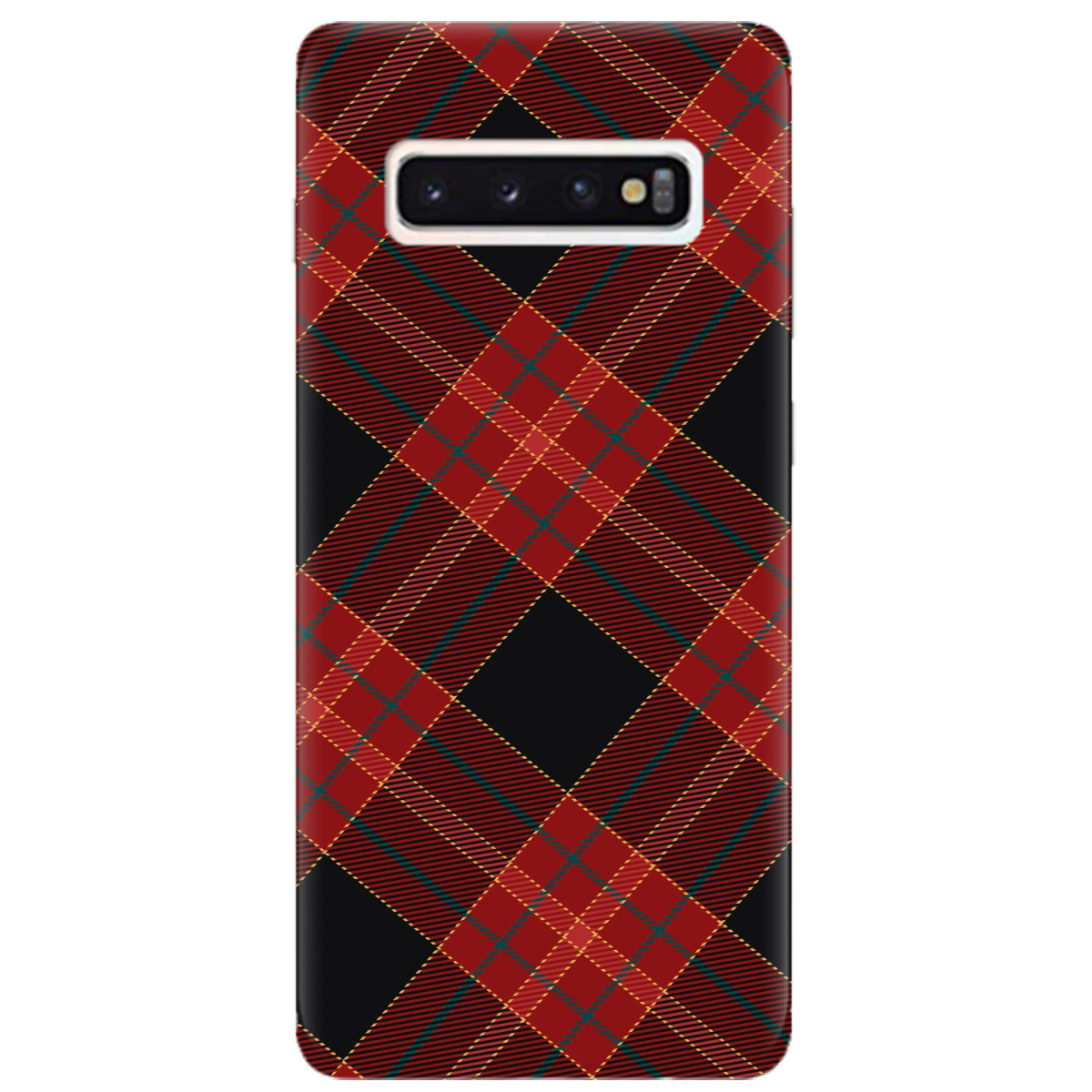Чехол для Samsung Galaxy S10 Червоний тартан - фото 1 - Чехлы для телефонов