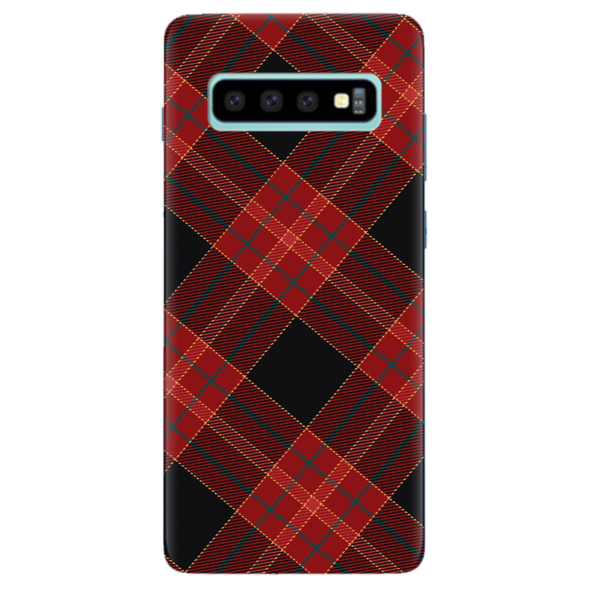 Чехол для Samsung Galaxy S10 Plus Червоний тартан - фото 1 - Чехлы для телефонов