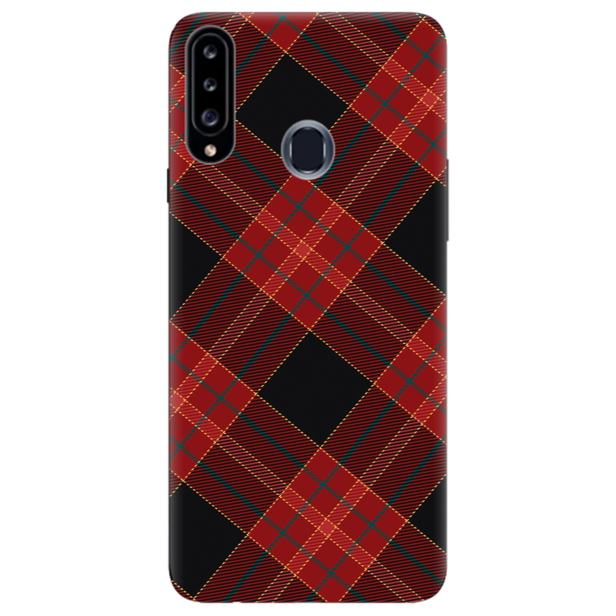 Чехол для Samsung Galaxy A20s Червоний тартан - фото 1 - Чехлы для телефонов