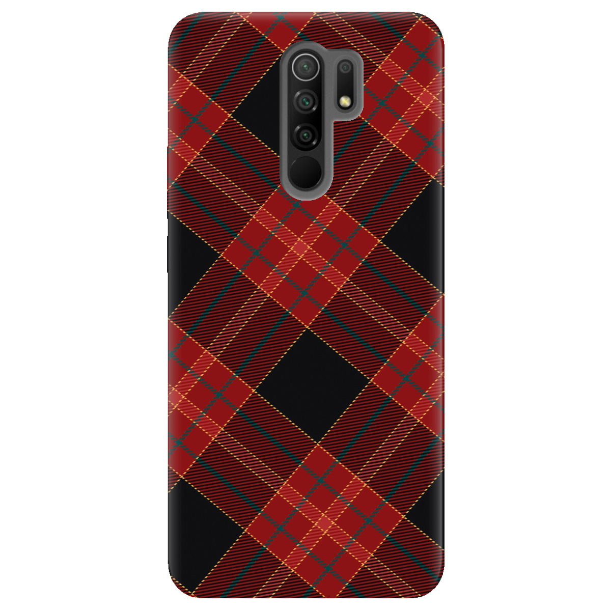 Чохол для Xiaomi Redmi 9 Червоний тартан - фото 1 - Чохли для телефонів