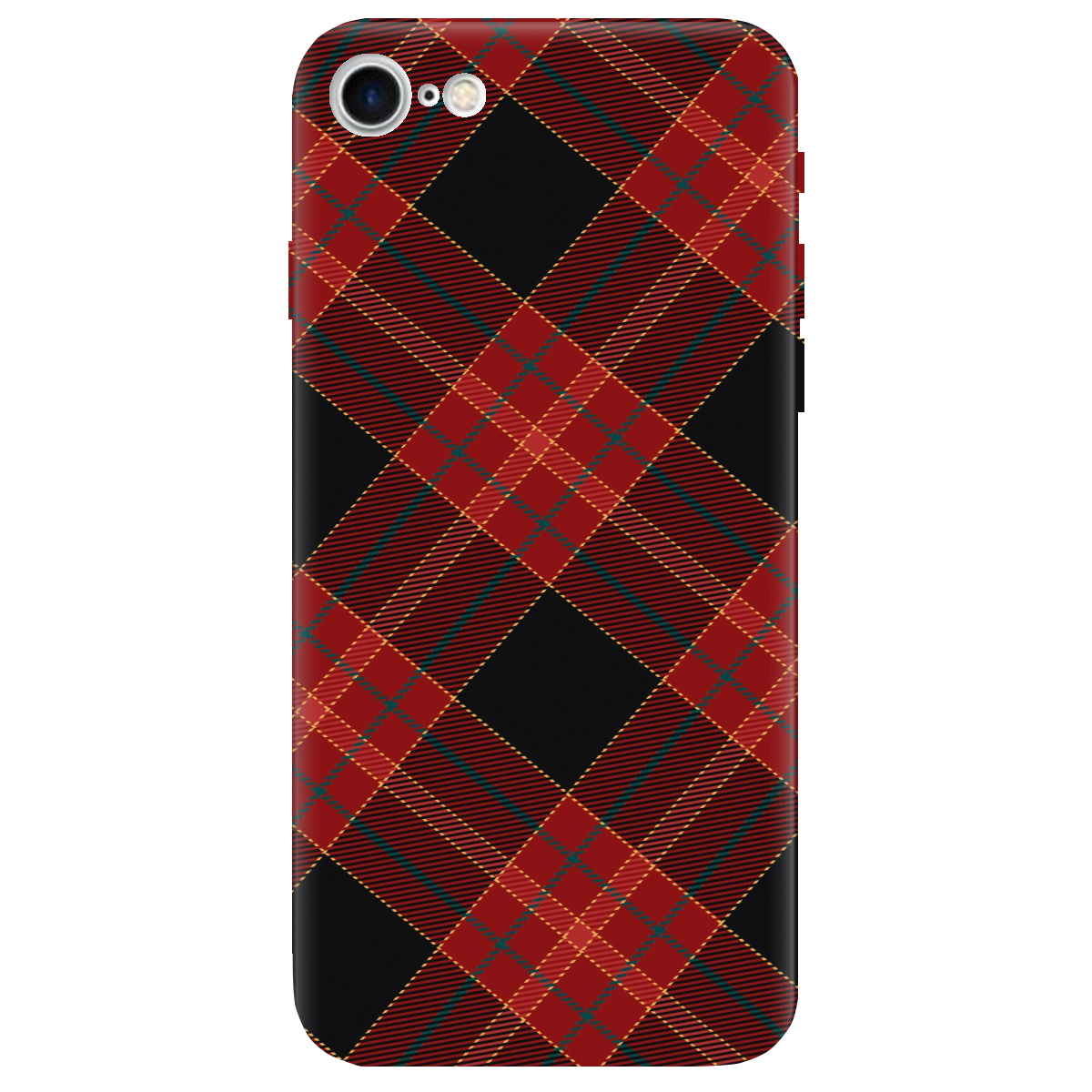 Чехол для Apple iPhone SE 2020 Червоний тартан - фото 1 Чехол для Apple iPhone SE 2020 Червоний тартан - фото 1 - Чехлы для телефонов
