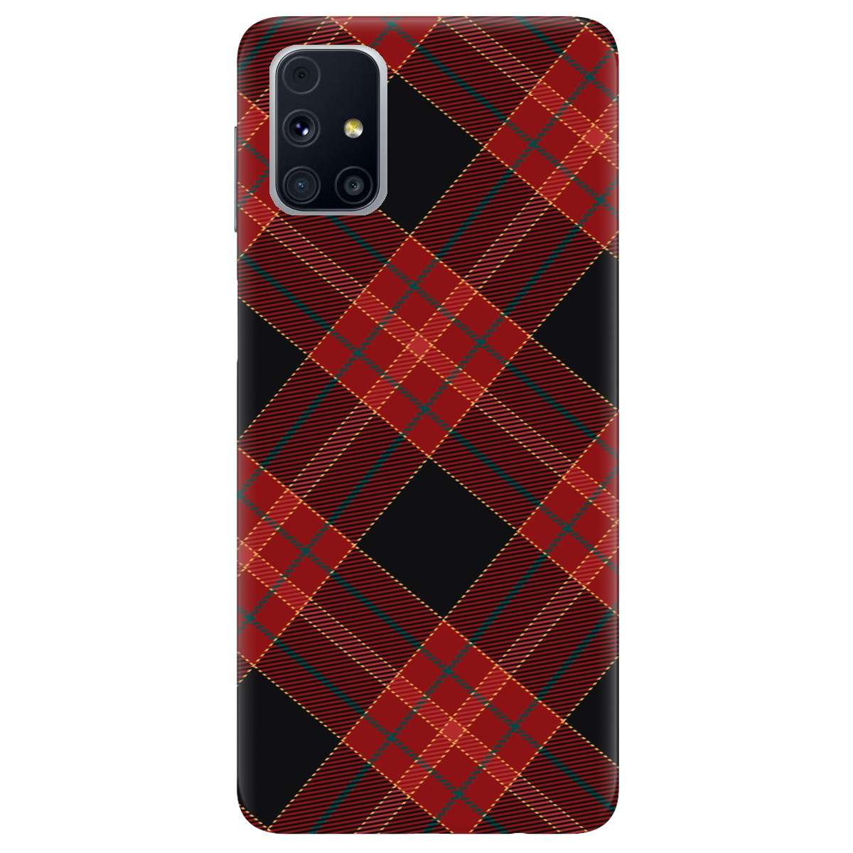 Чохол для Samsung Galaxy M31s Червоний тартан - фото 1 Чохол для Samsung Galaxy M31s Червоний тартан - фото 1 - Чохли для телефонів