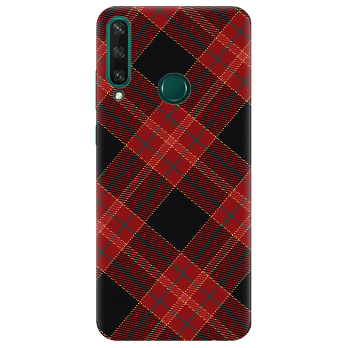 Чехол для Huawei Y6p Червоний тартан - фото 1 - Чехлы для телефонов