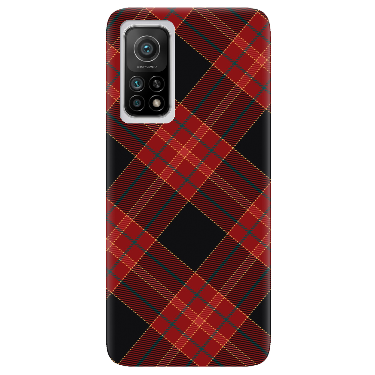 Чохол для Xiaomi Mi 10T/Mi 10T Pro Червоний тартан - фото 1 - Чохли для телефонів