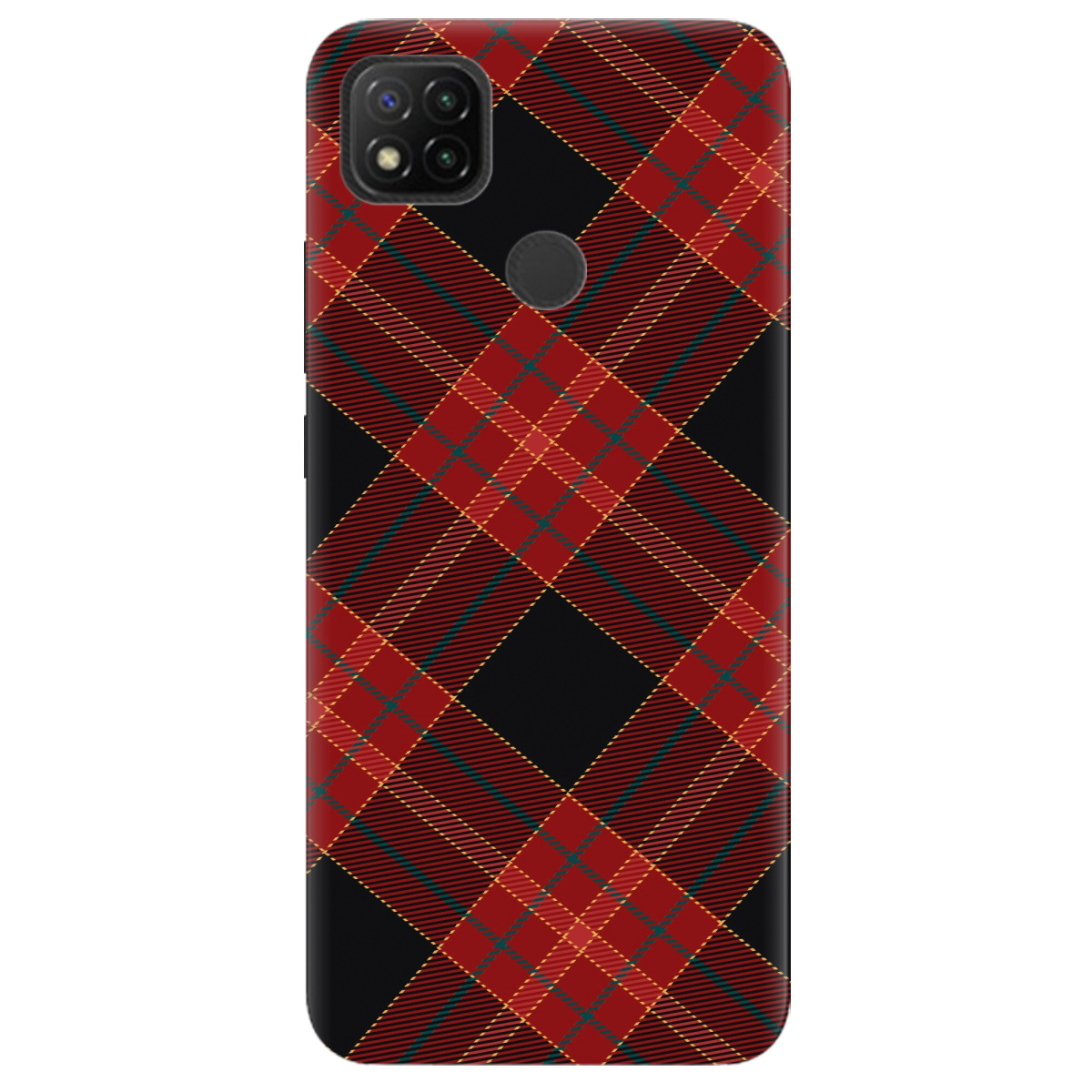Чехол для Xiaomi Redmi 9C Червоний тартан - фото 1 Чехол для Xiaomi Redmi 9C Червоний тартан - фото 1 - Чехлы для телефонов
