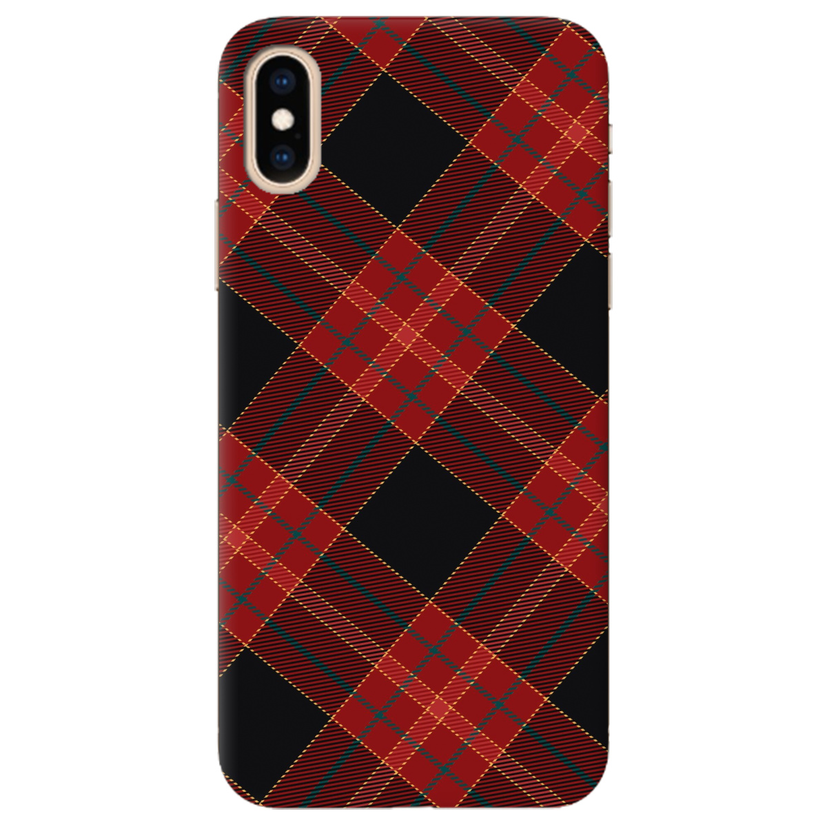 Чехол для Apple iPhone XS Max Червоний тартан - фото 1 - Чехлы для телефонов
