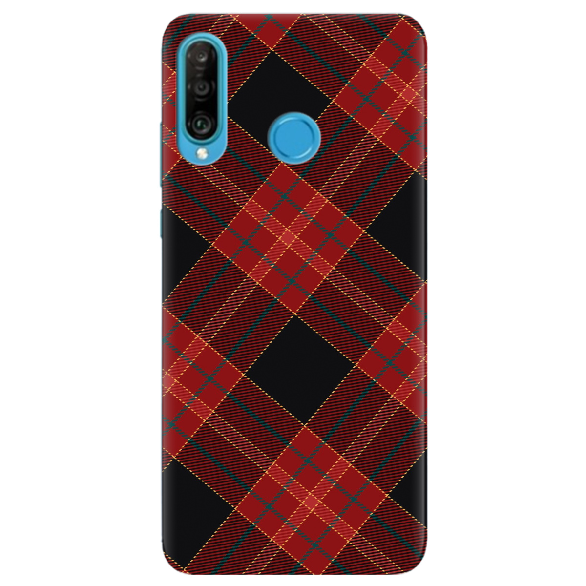 Чохол для Huawei P30 Lite Червоний тартан - фото 1 - Чохли для телефонів