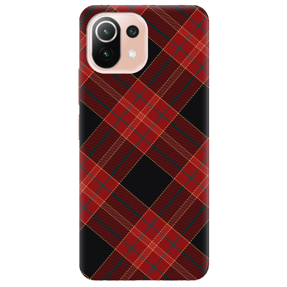 Чехол для Xiaomi Mi 11 lite Червоний тартан - фото 1 - Чехлы для телефонов