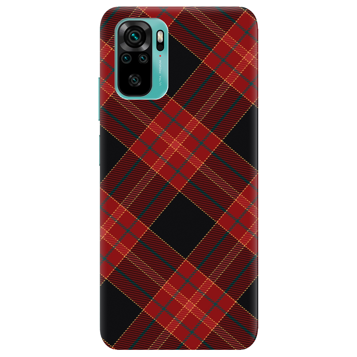 Чохол для Xiaomi Redmi Note 10s Червоний тартан - фото 1 Чохол для Xiaomi Redmi Note 10s Червоний тартан - фото 1 - Чохли для телефонів