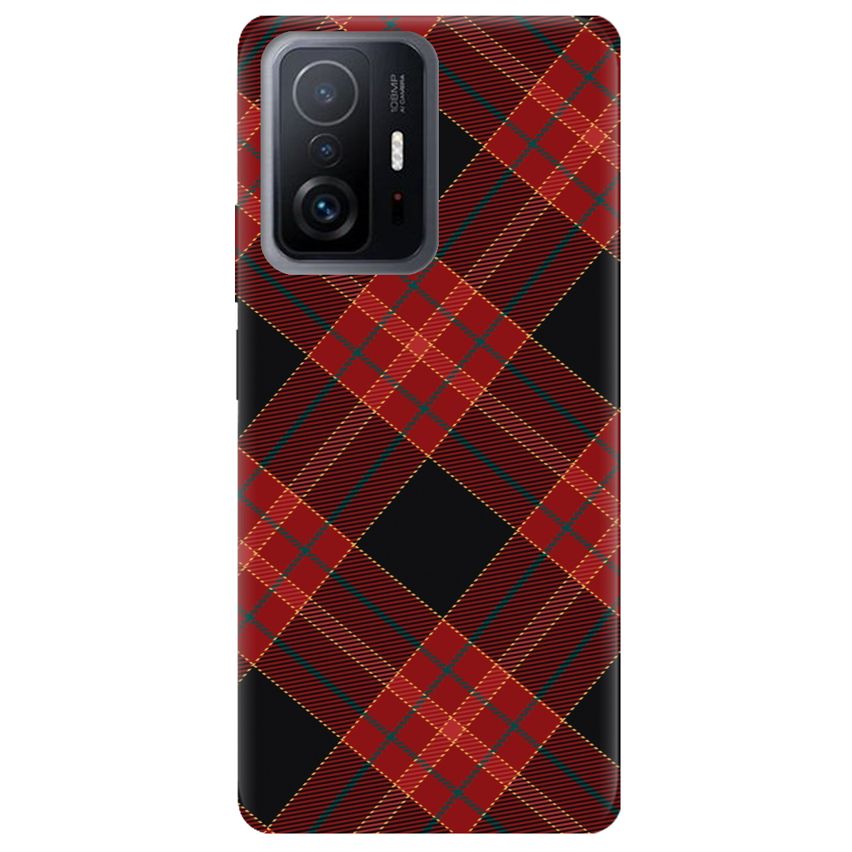 Чехол для Xiaomi 11T Червоний тартан - фото 1 - Чехлы для телефонов