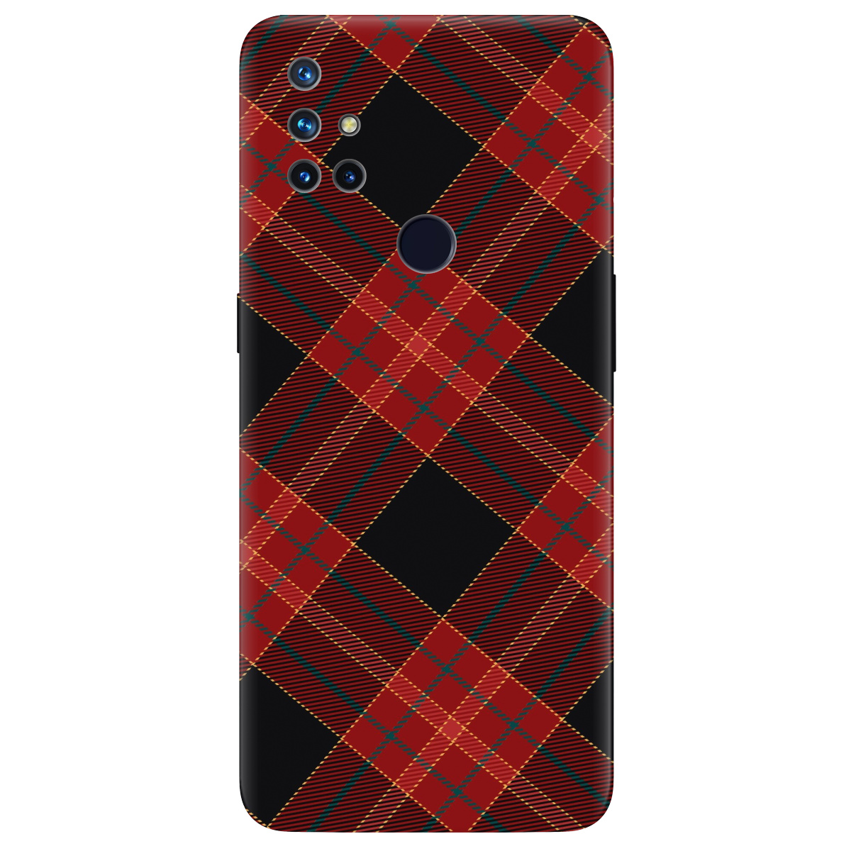 Чехол для OnePlus Nord N10 5G Червоний тартан - фото 1 - Чехлы для телефонов