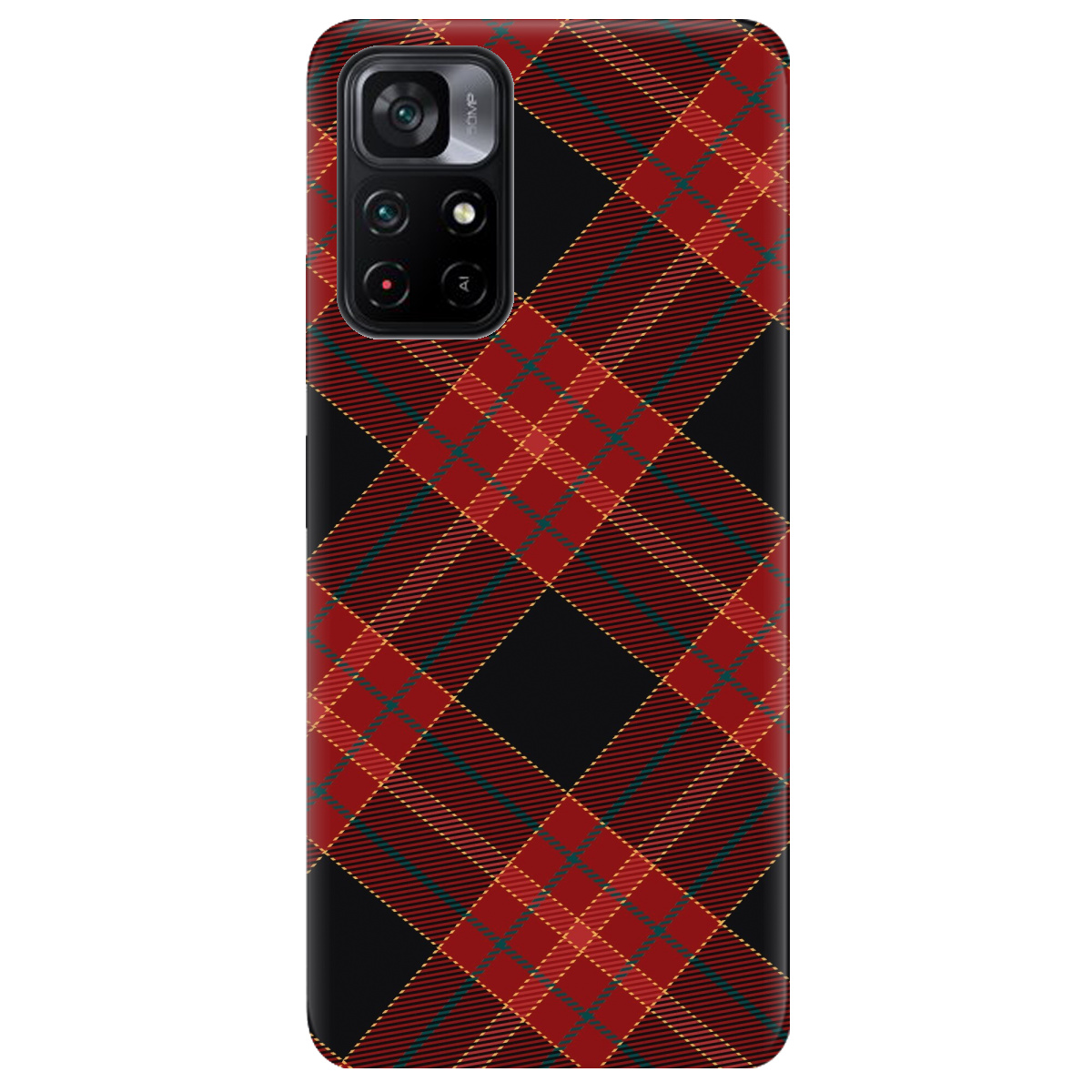 Чехол для Xiaomi Poco M4 Pro 5G Червоний тартан - фото 1 - Чехлы для телефонов