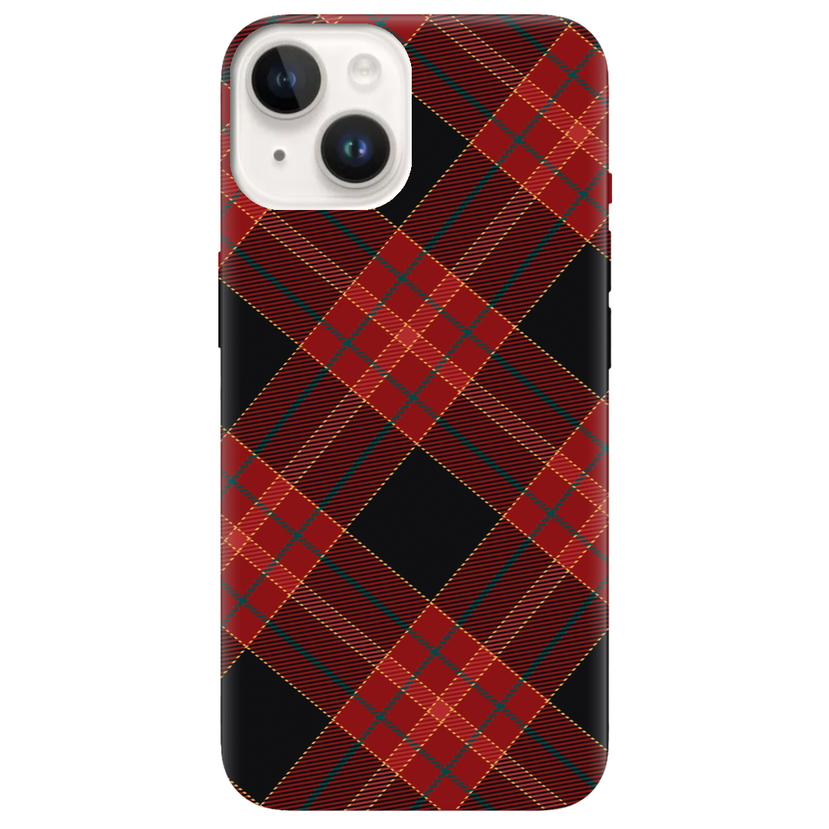 Чохол для Apple iPhone 14 Червоний тартан - фото 1 Чохол для Apple iPhone 14 Червоний тартан - фото 1 - Чохли для телефонів