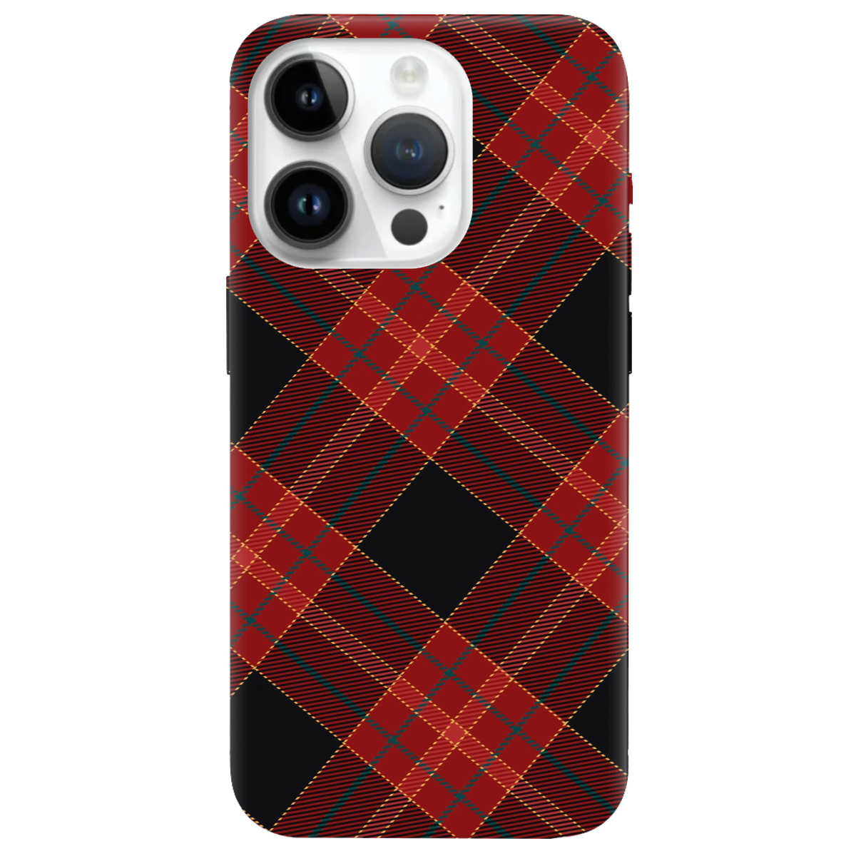 Чохол для Apple iPhone 14 Pro Червоний тартан - фото 1 Чохол для Apple iPhone 14 Pro Червоний тартан - фото 1 - Чохли для телефонів