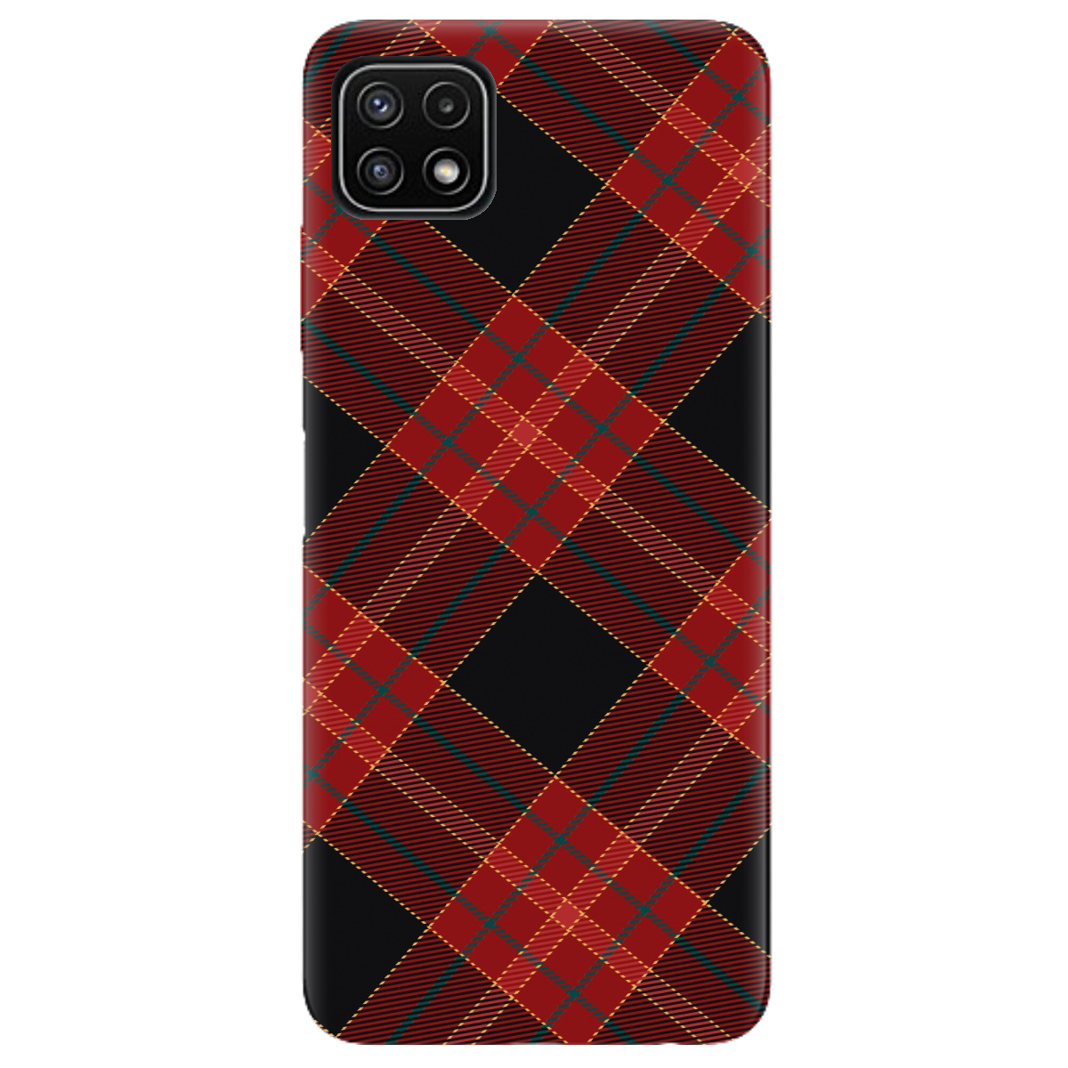 Чохол для Samsung Galaxy A22 5G Червоний тартан - фото 1 - Чохли для телефонів